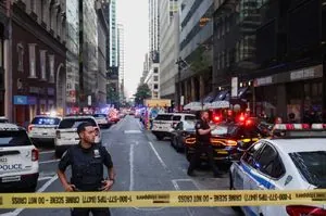 Shooting in downtown New York: policeman among the wounded