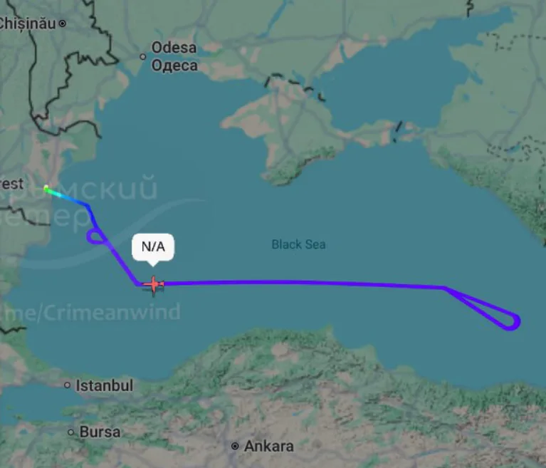 Американський розвідувальний літак здійснив патрулювання над Чорним морем: що відомо про його маршрут